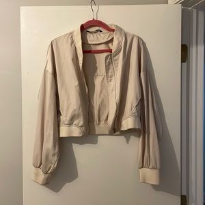 Zara Satin Bomber Jacket